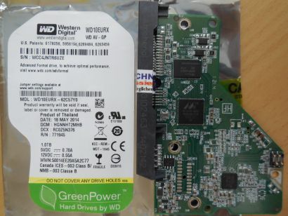 Western Digital AV-GP WD10EURX-62C57Y0 PCB Controller Elektronik Platine* FE238