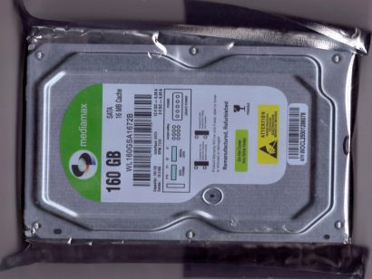 mediamax WL160GSA1672B HDD SATA 160GB 3.5 Festplatte 16MB Remanufactured* F793