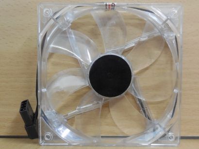 Akyga AW-12A-BL Gehäuse Lüfter transparent 120mm 4-pol Molex LED blau FAN* GL182