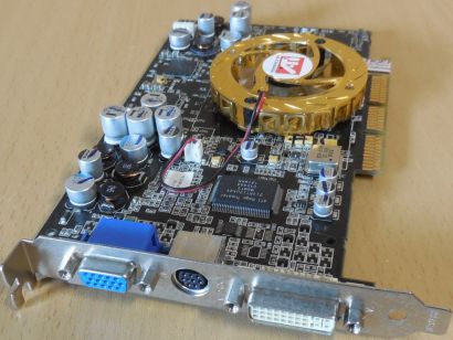 Sapphire Radeon 9800 256M Pro 256MB 256Bit RETRO AGP 8X DDR DVI-I VIVO VGA* g717