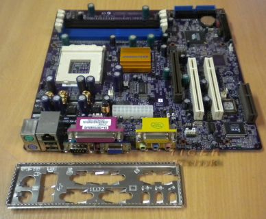 ECS Elitegroup K7VMM Rev 1.2A Mainboard +Blende Sockel A 462 VGA Audio LAN* m126