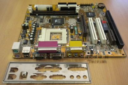 Epox EP-3VBM+ Rev 1.5 Mainboard +Blende Sockel 370 ISA AGP PCI SDRAM Audio* m131