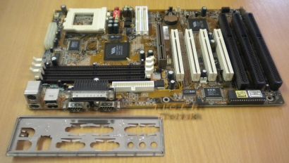 Shuttle HOT-597 ATX Mainboard 597V14 + Blende Sockel 7 AGP PCI 3xISA SDRAM *m139