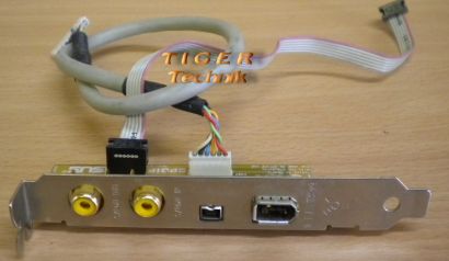ASUS SPDIF Firewire IEEE1394 Modul Slotblende Adapter für Motherboard* pz54