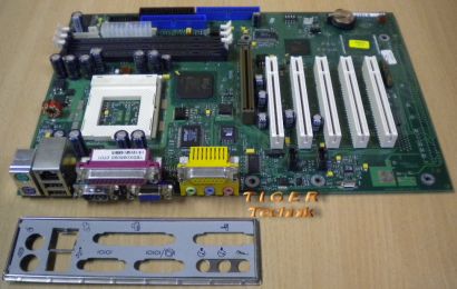 Fujitsu Siemens D1219-A10 GS3 Mainboard +Blende Sockel 370 AGP PCI VGA LAN* m216