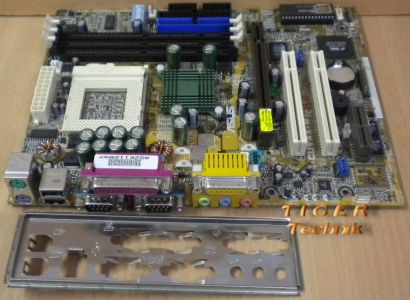 Asus CUV4X-M Rev. 1.02 Mainboard Sockel 370 AGP PCI AMR + Blende* m230