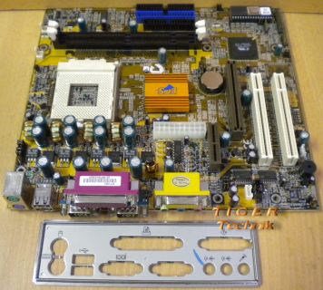 ECS Elitegroup K7VZM Rev. 1.0 Mainboard Sockel 462 AMR AGP PCI + Blende* m257