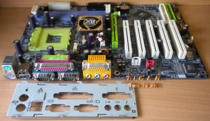 Gigabyte GA-7VA Rev.1.0 Mainboard Sockel 462 AGP x8 PCI + Blende* m213