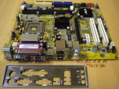 Asus P5RD1-VM Rev. 1.04G Mainboard Sockel 775 PCI-E x16 PCI-E x1 + Blende* m338