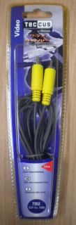 Teccus by Vivanco Cinch Video Kabel KoaxComposite 2m Cinch Stecker-Stecker*so179