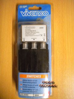 Vivanco STS DSW2 2 IN 1 Out DISEqC 1.0&2.0 Switch mit Wetterschutzgehäuse* so258