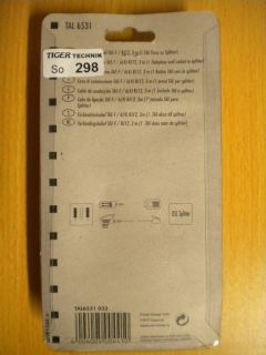 Schwaiger Telefon TAE-DSL Splitter Kabel 3m Länge TAE-F - RJ12 Stecker *so298