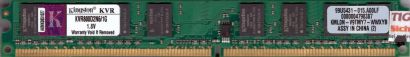 Kingston KVR800D2N6 1G PC2-6400 1GB DDR2 800MHz 99U5431-015 A00LF RAM* r28