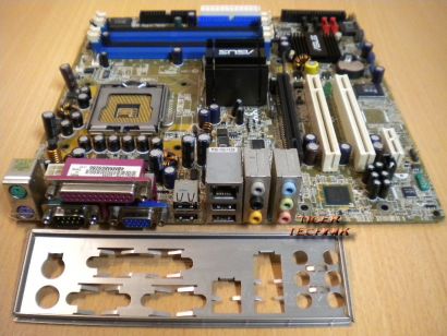 Asus P5GD1-VM Rev 1.05 Mainboard +Blende Sockel 775 FSB800 DDR400 SATA PCIe*m412