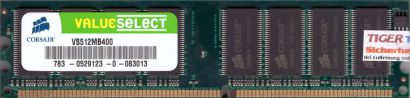 Corsair Value Select VS512MB400 PC-3200 512MB DDR 400MHz Arbeitsspeicher RAM*r20
