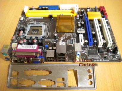 Asus P5QPL-AM Rev1.03G Mainboard +Blende Sockel 775 Intel G41 PCIe DDR2 VGA*m458