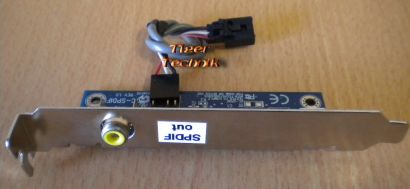 Slot Blech SPDIF Gigabyte GC-SPDIF Composite Cinch Out Ausgang Mainboard* pz123