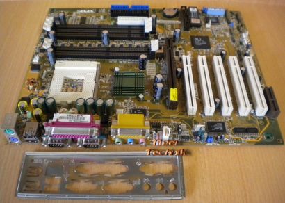 Asus A7A266 Rev 1.10 Mainboard +Blende Sockel A 462 AGP Audio DDR o. SDRAM* m571