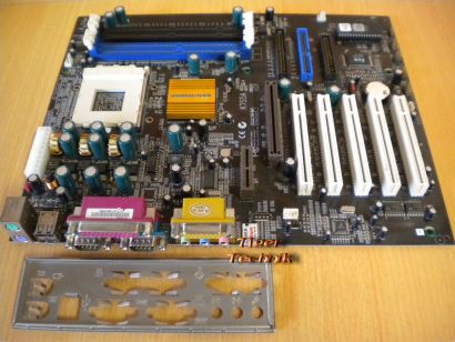 Elitegroup ECS K7S5A V1.1 Mainboard + Blende Sockel 462 A DDR oder SDRAM* m574