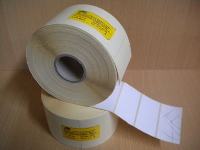 Rollenetiketten Thermopapier wiederablösbar 2150 Stück Etiketten 70x35mm* so993