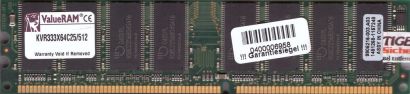 Kingston KVR333X64C25/512 PC-2700 512MB DDR1 333MHz 9905216-003 A03 RAM* r218