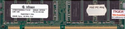 Infineon HYS64V32220GU-7.5-C2 PC133 256MB SDRAM 133MHz Arbeitsspeicher RAM* r259