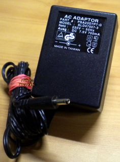 PSA23D7P7-G AC Adapter 7.5V 700mA Netzteil* nt787