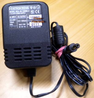 HiTRON HEA-48-150080-4 AC DC Adapter 15V 800mA 12W Netzteil* nt813