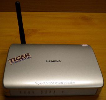 Siemens Gigaset SE551 WLAN dsl Router 108Mbit 1x USB LAN 4x 10 100 MBit* nw405