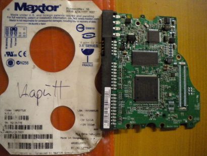 Maxtor DiamondMax 16 4R80J0STD 80GB PCB Controller-Elektronik Platine* fe24