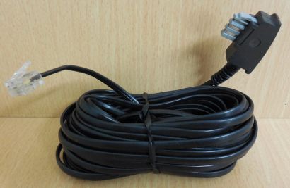 TAE N AB FAX Modem Kabel 10m Länge TAE-N Stecker - RJ11 Western* so622