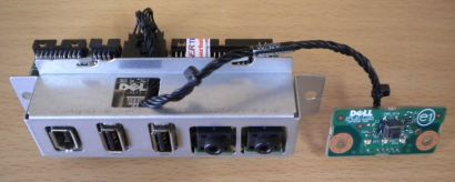 DELL XPS 420 DC01L XK488 USB Audio FireWire Front IO + Power Schalter* pz293