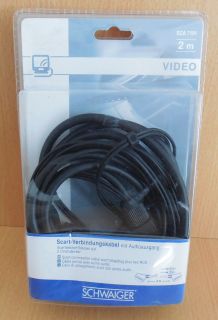 Schwaiger SCA7191 Scart Kabel 2m mit Audio Ausgang Scart Scart + 2x Cinch* so656