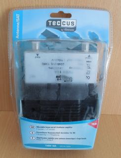 Teccus by Vivanco TVBV 18A Einstellbarer Hausanschluss Verstärker SAT 18dB*so658