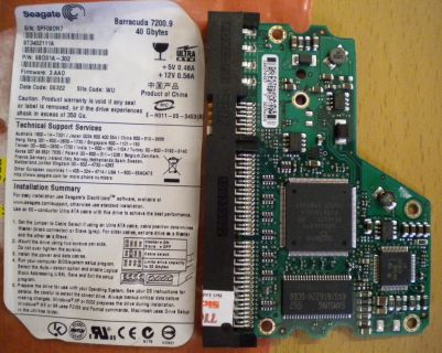 Seagate Barracuda ST3402111A IDE 40GB PCB Controller Elektronik Platine* fe179