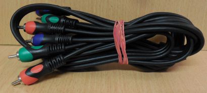 RGB YUV Komponenten Kabel für DVD Video 3x Cinch Stecker 3x Cinch Stecker* so781