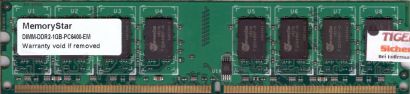 Memory Star PC2-6400 1GB DDR2 800MHz Arbeitsspeicher RAM* r433