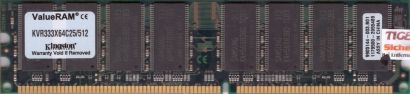 Kingston KVR333X64C25/512 PC-2700 512MB DDR1 333MHz 9905144-003 B01 RAM* r459