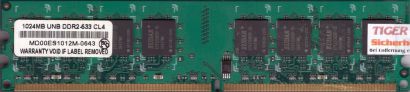 EUDAR MD00ES1012M-0643 PC2-4200 1GB DDR2 533MHz CL4 Arbeitsspeicher RAM* r497