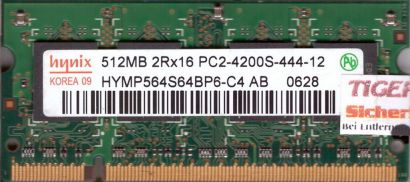 Hynix HYMP564S64BP6-C4 AB PC2-4200 512MB DDR2 533MHz SODIMM Arbeitsspeicher*lr14