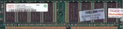 Hynix HYMD564646BP8J-D43 AA-A PC-3200 512MB DDR1 400MHz HP 326668-885 RAM* r616