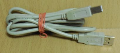 USB 2.0 Kabel grau 1,8m Typ A Stecker Typ B Stecker Drucker Scanner etc.* pz711