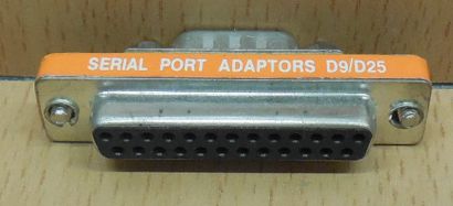 Seriell Adapter SUB D 25 pol weiblich Buchse 9 pol männlich Stecker serial*pz772