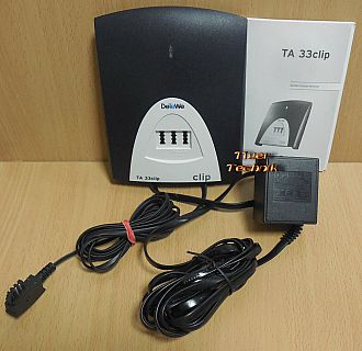 DeTeWe TA 33 clip AB Wandler Terminaladapter ISDN Analogwandler + Netzteil*so892