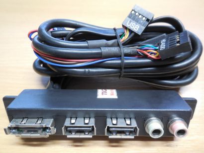 Chieftec Design Front Panel eSATA 2xUSB2.0 HD Audio AC97 Line-Out Mikrofon*pz833