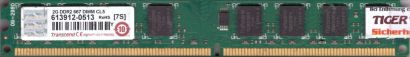 Transcend PC2-5300 2GB DDR2 667MHz CL5 Arbeitsspeicher RAM DIMM* r800