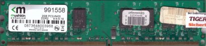 Mushkin 991558 PC2-6400 2GB DDR2 800MHz 5-5-5-18 Arbeitsspeicher RAM* r830