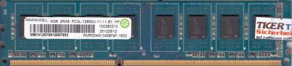 Ramaxel RMR5040MM58F9F-1600 PC3-12800U 4GB DDR3 1600MHz HP 655410-150 RAM* r892