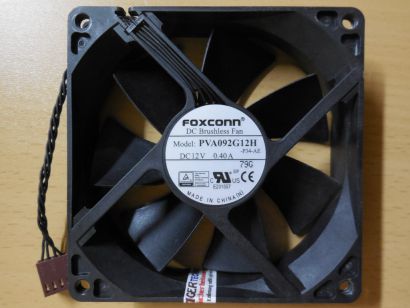 HP Z240 FAN Foxconn PVA092G12H 92mm 12V 0.40A 4-pol Gehäuse Lüfter Rear* GL133