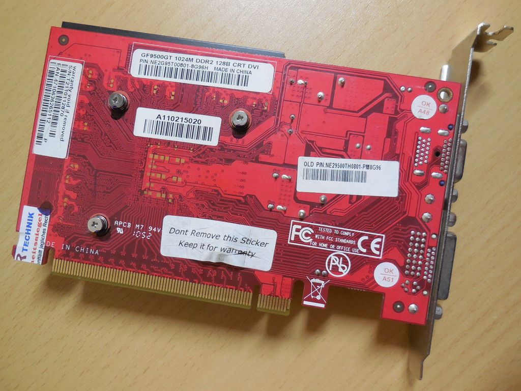 Gf9500gt 1024m ddr2 discount 128b